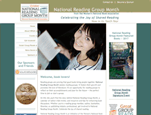 Tablet Screenshot of nationalreadinggroupmonth.com